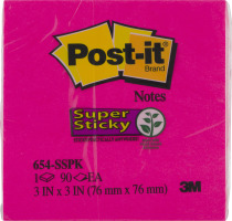 Post-it Notes Super Sticky 3in x 3in - 1 PK