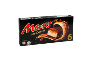 Морозиво молочне вкрите молочно-шоколадною глазур'ю з карамеллю Mars к/у 6х40г