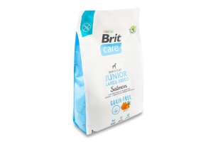Корм д/молодих собак великих порід беззерновий з лососем сухий 3кг Бріт Кеа