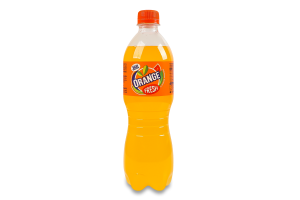 Напій безалкогольний соковмісний сильногазований зі смаком свіжого апельсина з цукром Orange Fresh п/пл 0.5л