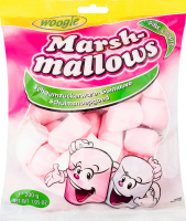 Зефір жувальний Маршмеллоу біло-рожевий 200г Вугі