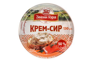 Крем-сыр 50% со вкусом лосося Звени Гора ст 130г