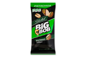 Фісташки смажені солоні Відбірні Big Bob м/у 45г