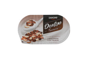Йогурт 6.3% десертний з хрусткими пластівцями Fantasia Деліссімо ст 102г