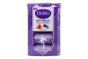 Мыло косметическое Honey&Lavender Just Relax Duru 4х90г