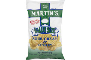 Martin's Value Size Potato Chips Sour Cream & Onion