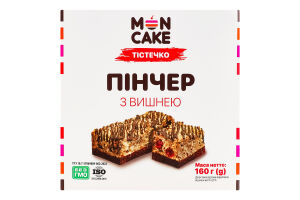 Тістечко Пінчер з вишнею Mon Cake к/у 160г