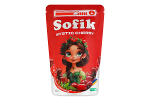 Напиток соковый безалкогольный негазированный со вкусом вишни Mystic cherry Sofik д/п 200мл
