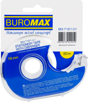 Лента клейкая в диспенсере 18ммх20м №BM.7161-01 Buromax 1шт