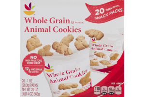 Ahold Whole Grain Animal Cookies Snack Packs - 20 CT