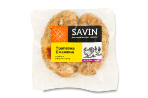 Ковбаса з м'яса птиці смажена Трапезна Savin Product в/с кг