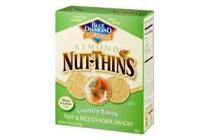 Blue Diamond Almonds Almond Nut-Thins Country Ranch Nut & Rice Cracker Snacks