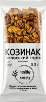 Козинак медовый Грецкий орех Healthy Sweets м/у 50г