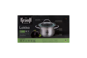 Каструля Krauff скляна кришка 2,1л 16см 26-242-032
