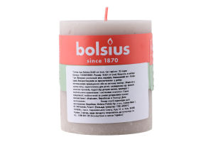 Свічка сіра 8х6.8см №103668780321 Bolsius 1шт