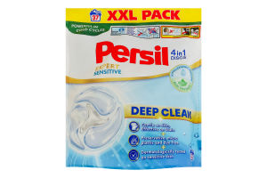Засіб миючий для прання білих та світлих речей 4в1 Диски Expert Sensitive Deep clean Persil 37х16.5г