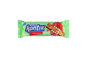 Батончик злаковый с клубникой Super Kontik м/у 29г