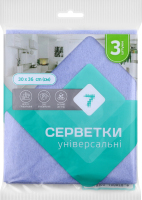 Серветки віскозні Семерка 3 шт