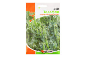 Насіння Горох цукровий Телефон пакет гігант 30г Яскрава