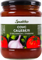 Соус з часником і травами Сацебелі Smakko с/б 460г