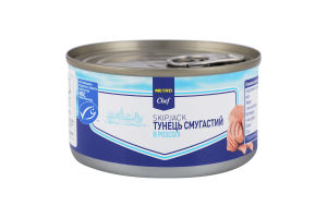 Тунец полосатый кусочками в рассоле METRO Chef ж/б 185г