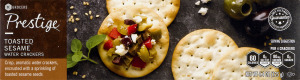 Prestige Water Crackers Toasted Sesame