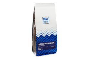 Кава натуральна смажена в зернах суміш Мілкі Вей Під еспресо Funt Coffee м/у 1кг