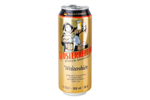 Пиво 0.5л 5.4% Weizenbier Klosterkeller ж/б