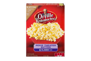 Orville Redenbacher's Gourmet Popping Corn Classic Bag Movie Theater Butter - 6 CT
