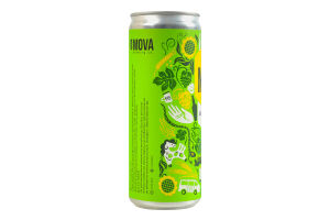 Пиво 0.33л 6% світле нефільтроване непастеризоване Hazy IPA Mova з/б