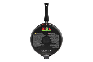 Сковорода ДеЛюкс антипригарне покриття індукційне дно з"ємна ручка 28см2817P Біол