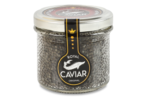 Ікра осетрових зерниста De Luxe Royal Caviar в/ґ с/б 100г