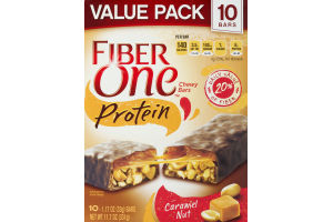 Fiber One Chewy Bars Protein Caramel Nut - 10 CT