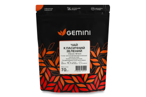 Чай зеленый Классический Gemini д/п 70г