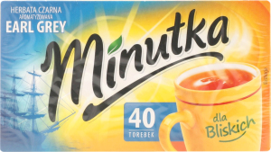 Чай чорний з ароматом бергамоту Earl Grey Minutka к/у 40х1.4г