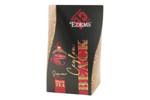 Чай черный листовой Ceylon Edems в/с к/у 100г