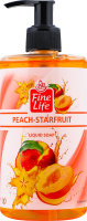Мыло жидкое Персик-карамболь Fine Life 500г