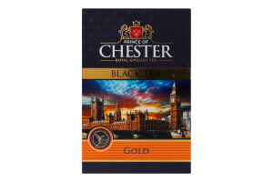 Чай чорний цейлонський байховий листовий FBOP Gold Prince of Chester в/с к/у 80г