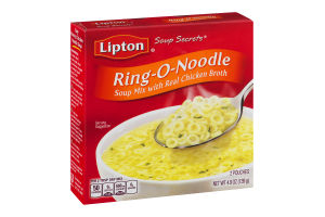 Lipton Soup Secrets Ring-O-Noodle Soup Mix With Real Chicken Broth - 2 CT