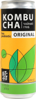 Напій бродіння фільтрований непастеризований з цукром Original Kombucha Vit-Fit з/б 0.33л