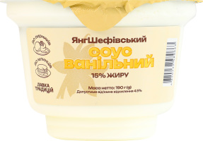 Соус 15% ванильный ЯнгШеф ст 190г