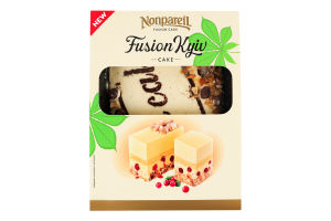 Торт повітряно-бісквітний Київський Ф'южн з журавлиною Nonpareil лоток 550г