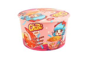 Лапша быстрого приготовления со вкусом том ям с креветками ChiBi ст 85г