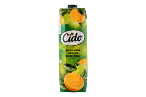 Напій соковмісний з смаком лимону та лайму Cido т/п 1л