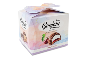 Десерт Classic&Blueberry and mascarpone&Strawberry and cream&Сherry Колекція смаків Bonjour к/у 0.232кг