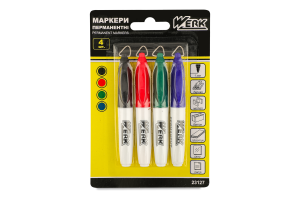 Набір маркерів перманентних Werk 4кол