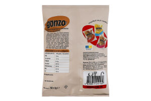 Сухарики житні зі смаком сала з часником Грінки Gonzo м/у 50г