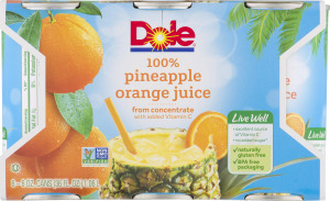 Dole 100% Pineapple Orange Juice - 6 PK