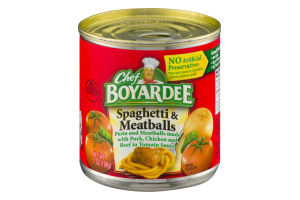 Chef Boyardee Spaghetti & Meatballs No Artificial Preservatives