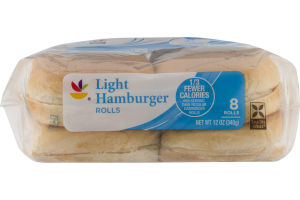 Ahold Light Hamburger Rolls - 8 CT